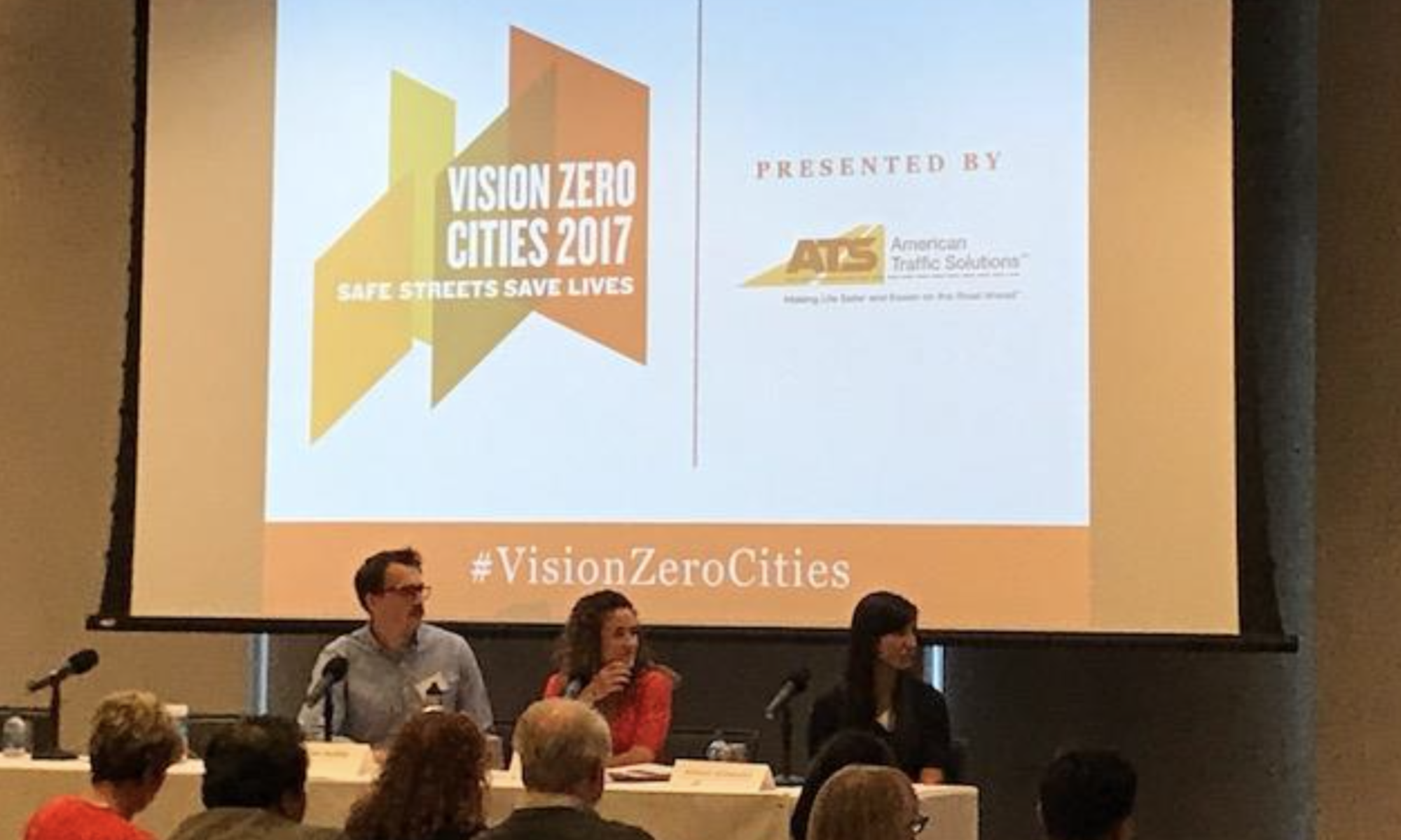 Image of panel from 2017 Vision Zero Cities conference